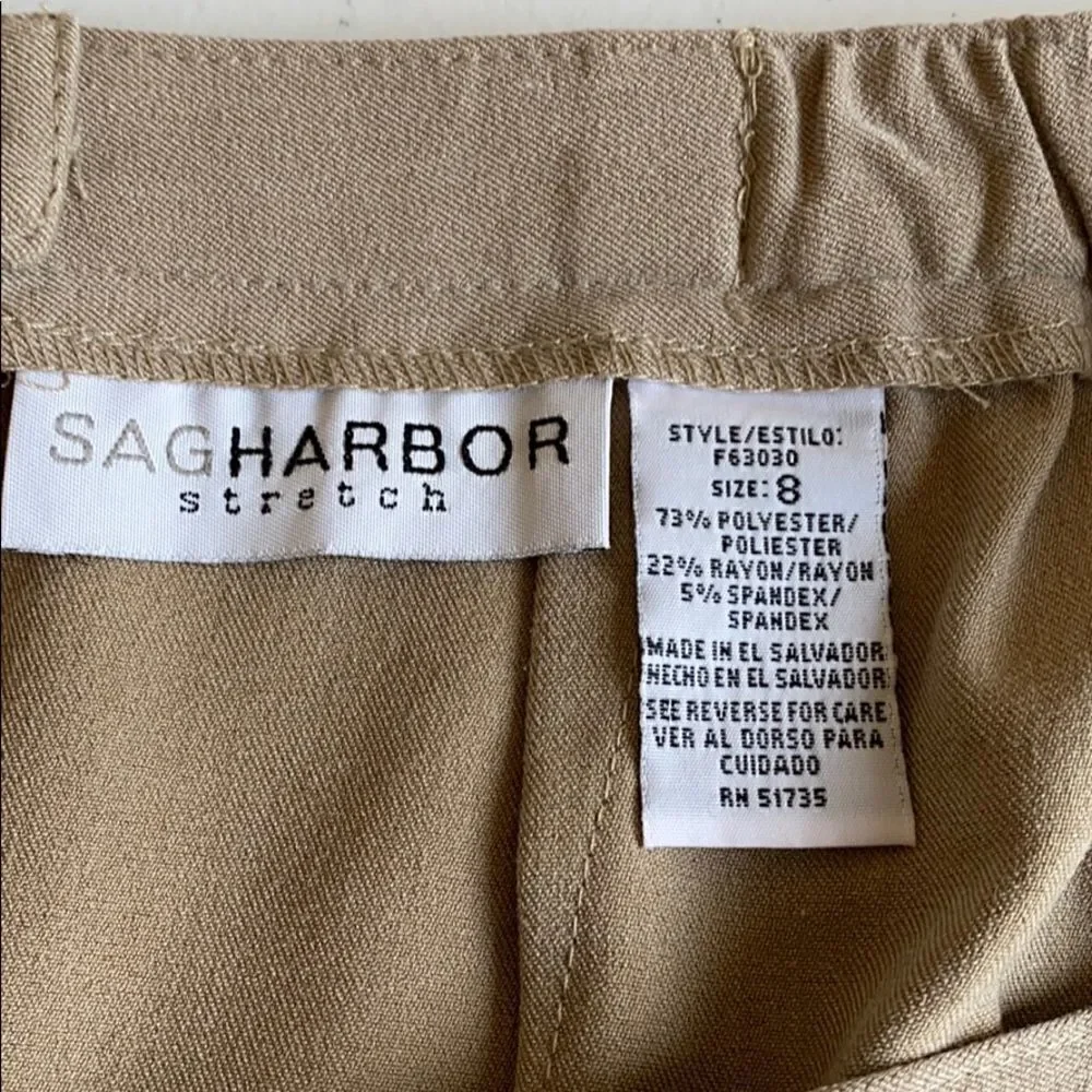 Women’s Beige A-Line Midi Skirt High Waist Old Money Classic Quiet Luxury Sz 8